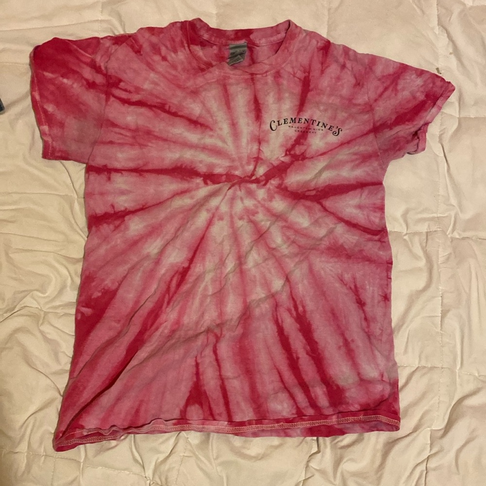 clementines ice creamery tie dye shirt